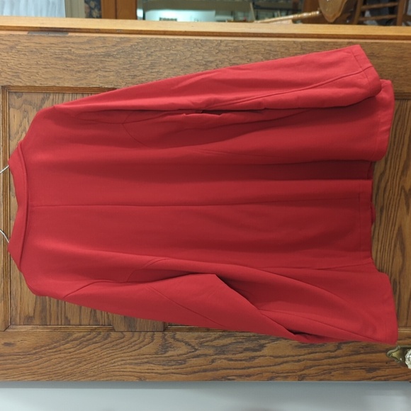 Isaac Mizarahi Red Button Down Blazer Sweater Jacket Size Women's 3X - Picture 6 of 9